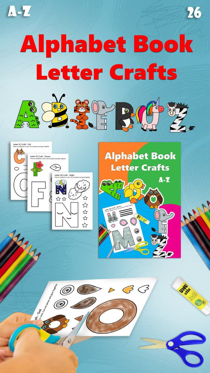 أنشطة فنية لحروف اللغة الإنجليزية