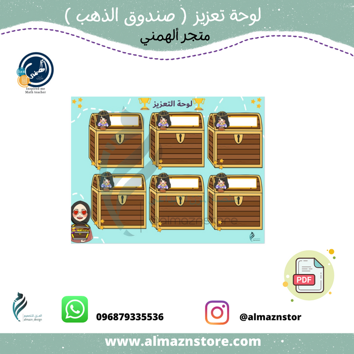 لوحة تعزيز ( صناديق الذهب )